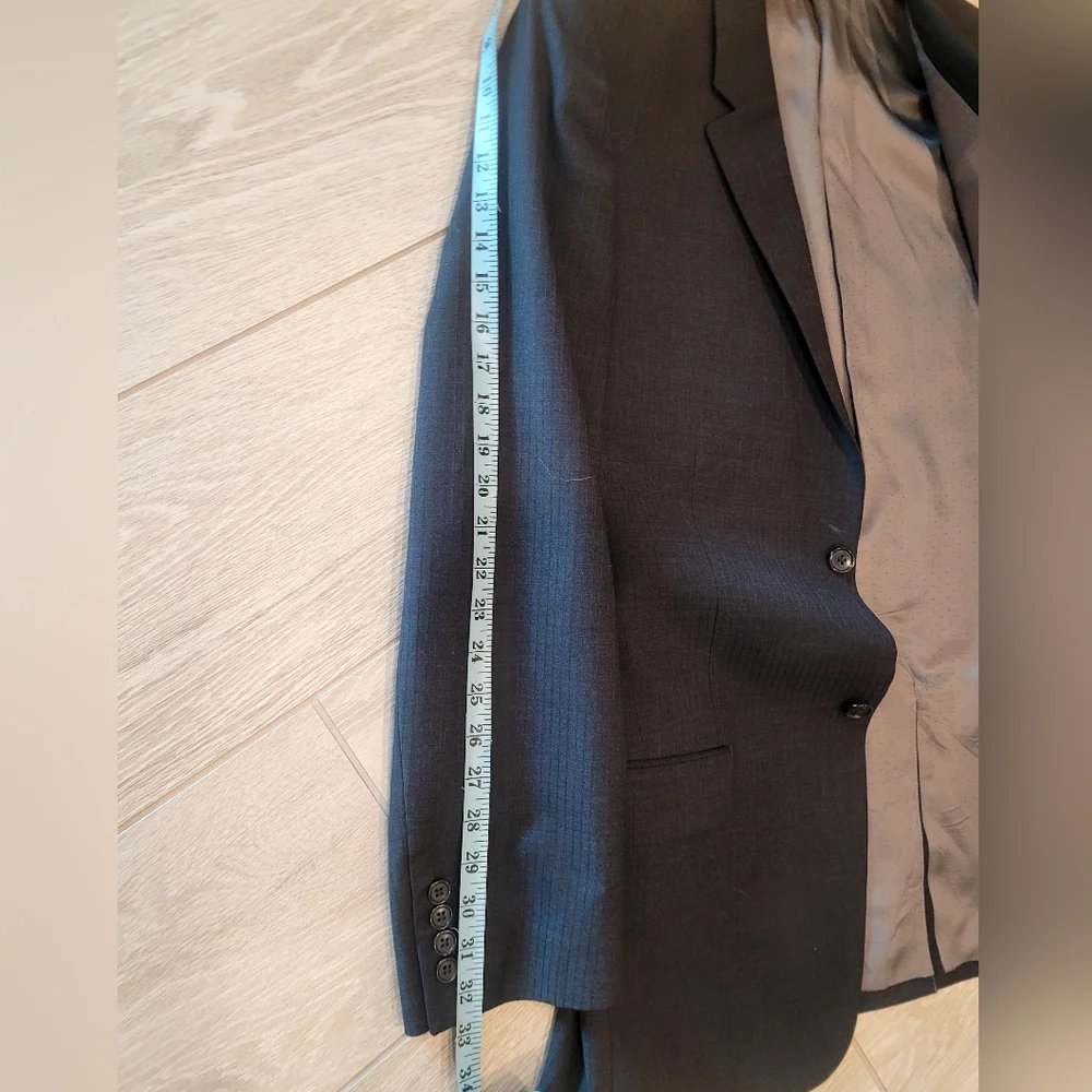 Calvin Klein Men's Pin Stripe Two Button Formal Suit - Picture 7 of 16